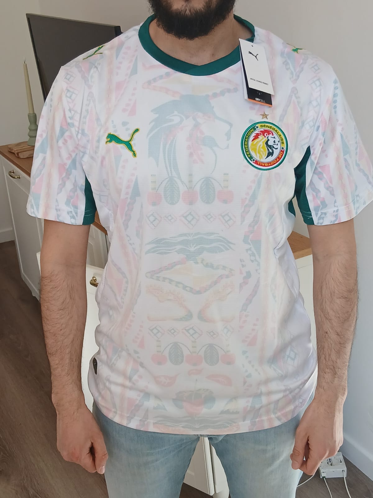 Maillot Sénégal blanc 2026